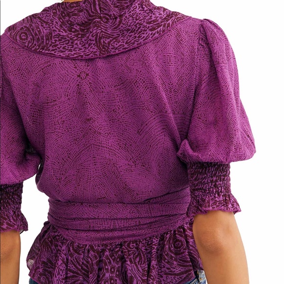 Free People Olivia Wrap Blouse - Picture 3 of 7